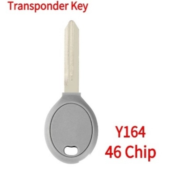 2004-2019 Chrysler / Dodge / Jeep Transponder Key / Y164 (Chip 46)(Aftermarket chip/OEM chip )(No logo)